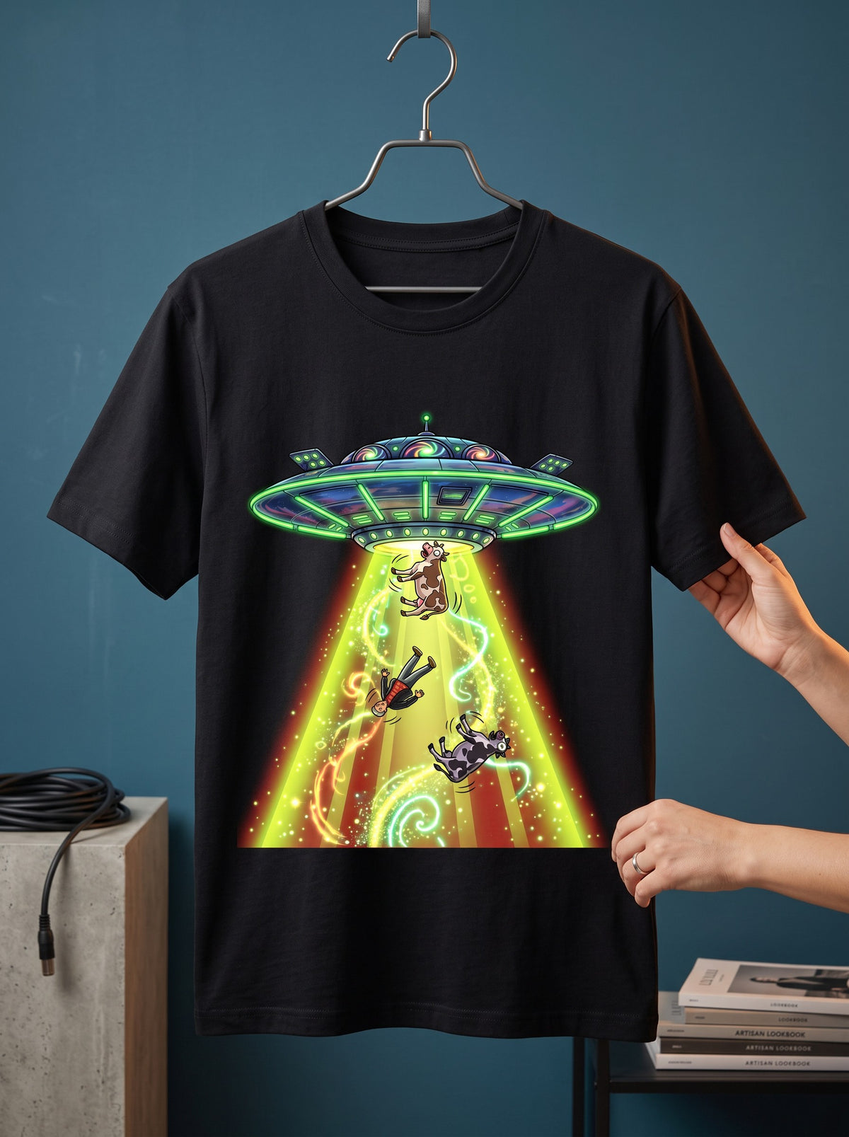UFO Abduction Unisex Graphic T-Shirt