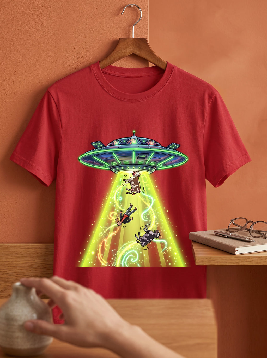 UFO Abduction Unisex Graphic T-Shirt