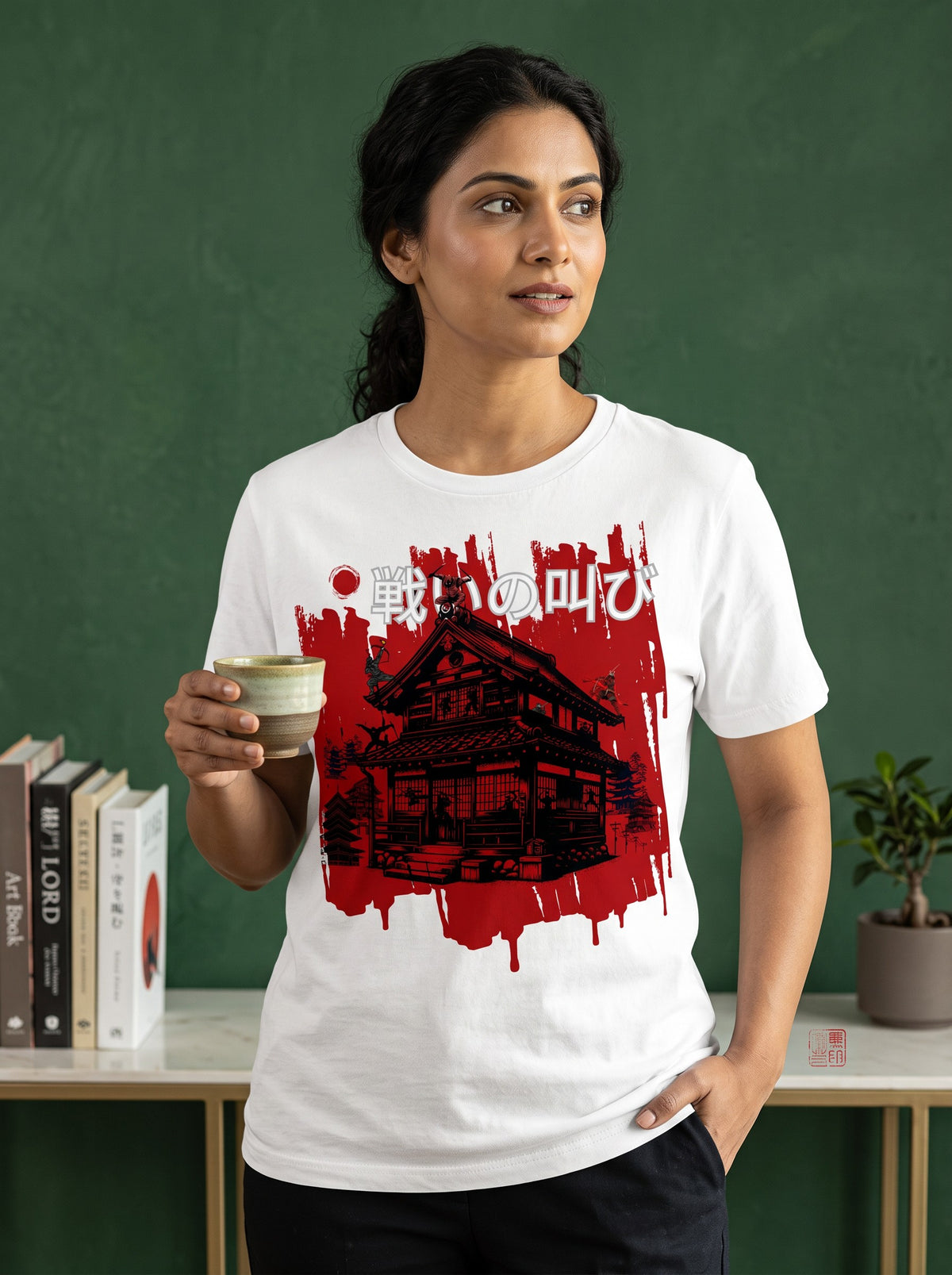 Japanese Samurai Mansion Unisex Graphic T-Shirt