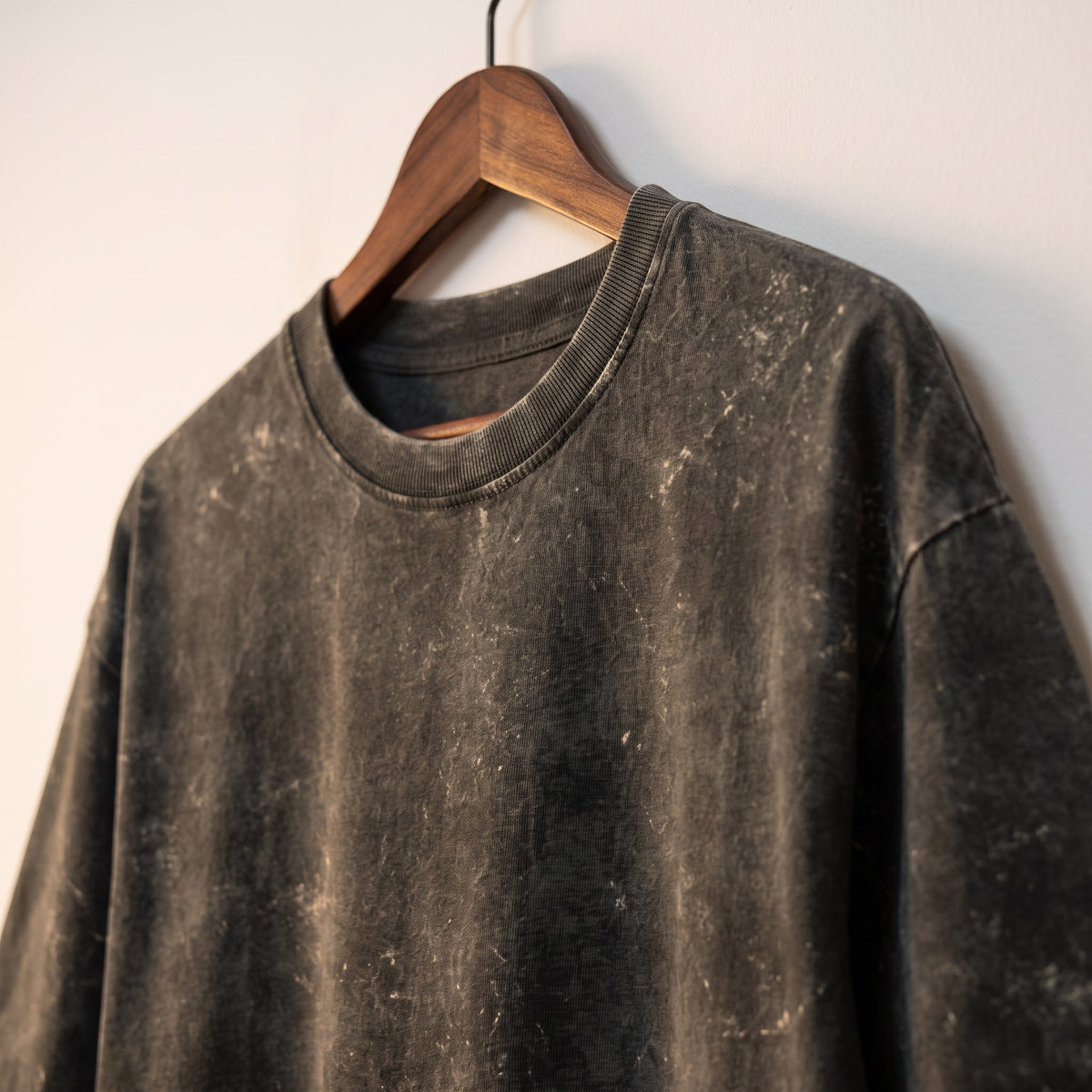 Acid Wash Oversized Tee – Olive Green | Unisex