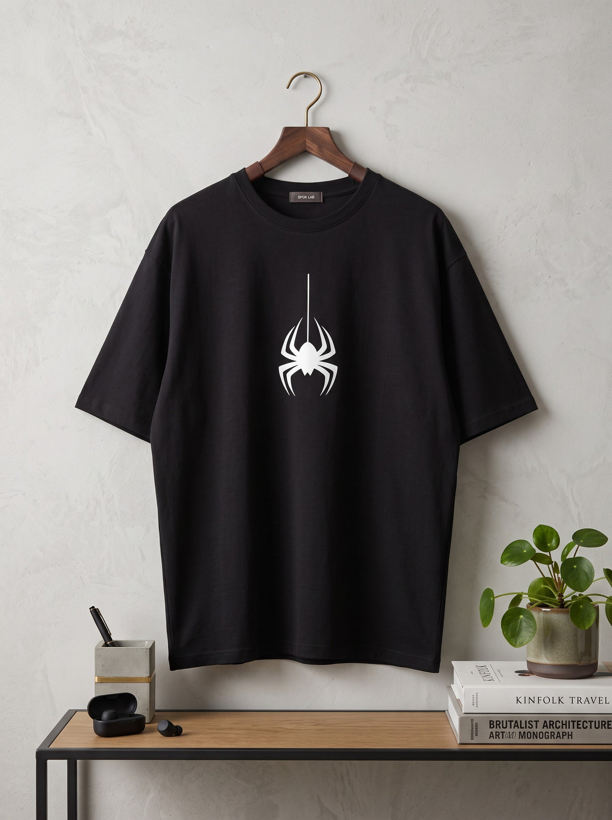 Spider Graphic Oversized T-Shirt – Unisex | Black