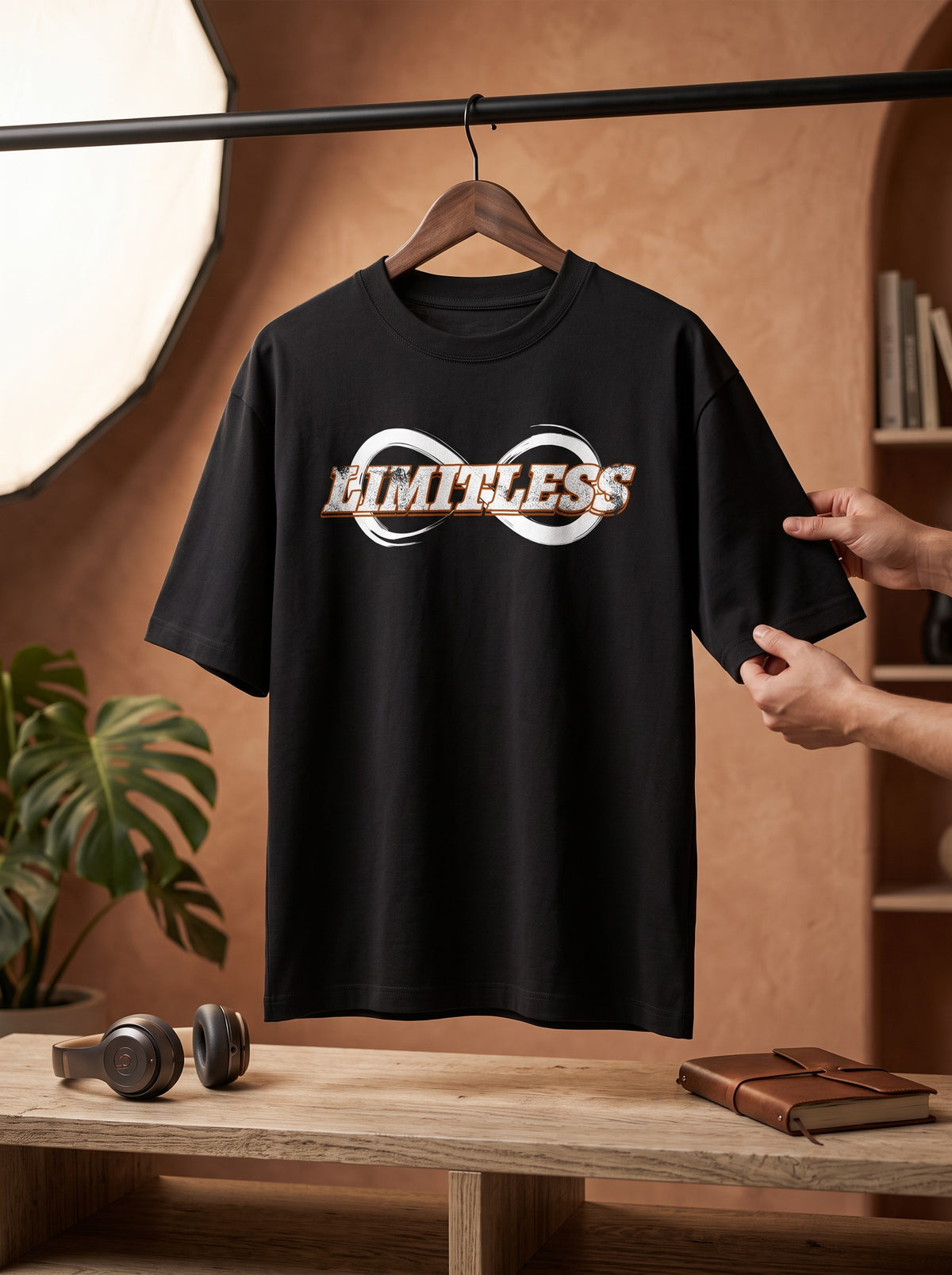 Limitless Oversized Tee – Black | Unisex