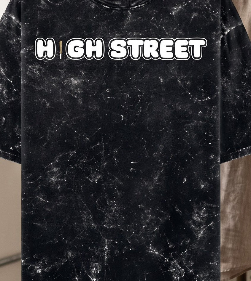 Highstreet Acid Wash Oversized T-Shirt – Unisex