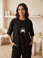Spider Graphic Oversized T-Shirt – Unisex | Black