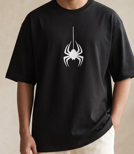 Spider Graphic Oversized T-Shirt – Unisex | Black