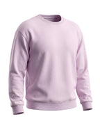 Baby Pink Oversized Sweatshirt on BABY PINK unisex premium soft-touch cotton blend crew neck, relaxed roomy fit warm embrace, dropped shoulder contemporary design, beautiful soft lavender hue, ribbed cuffs hem durable, classic crew neckline, oversized silhouette polished laid-back