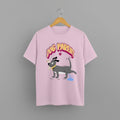 Dog Parent graphic t-shirt on LIGHT PINK unisex 100% cotton crew neck, playful dog illustration pet owner humor design, DTG print 300 DPI, 180 GSM breathable soft fabric