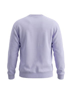 Lavender Oversized Sweatshirt on LAVENDER unisex premium cotton blend crew neck, roomy fit warm embrace, dropped shoulder streetwear aesthetic, soft lavender hue, ribbed cuffs hem, durable relaxed oversized fit