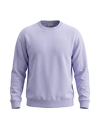 Lavender Oversized Sweatshirt on LAVENDER unisex premium cotton blend crew neck, roomy fit warm embrace, dropped shoulder streetwear aesthetic, soft lavender hue, ribbed cuffs hem, durable relaxed oversized fit