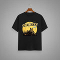 Owl City graphic t-shirt on BLACK unisex 100% cotton crew neck, unique eye-catching design, vibrant DTG print 300 DPI, 180 GSM breathable soft fabric