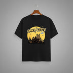 Owl City graphic t-shirt on BLACK unisex 100% cotton crew neck, unique eye-catching design, vibrant DTG print 300 DPI, 180 GSM breathable soft fabric