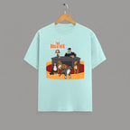 The Dogfather graphic t-shirt on MINT unisex 100% cotton crew neck, unique dog lover movie buff humor design, vibrant detailed DTG print 300 DPI, 180 GSM breathable soft fabric