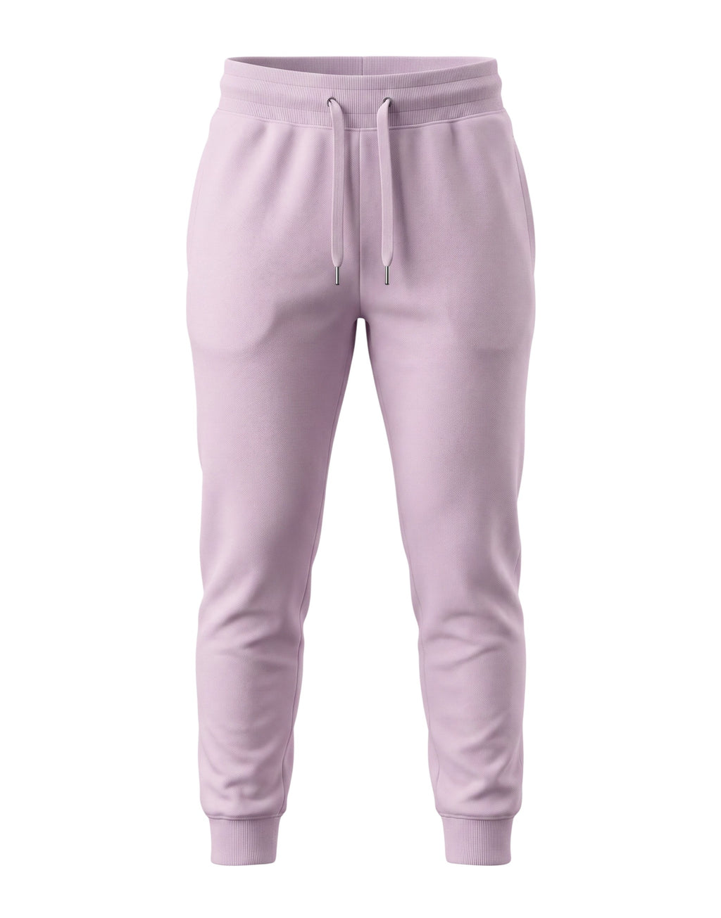 Tribe Neo 91 unisex lavender joggers in soft cotton fleece with a ribbed waistband, drawstring, and tapered cuffs.