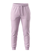 Tribe Neo 91 unisex lavender joggers in soft cotton fleece with a ribbed waistband, drawstring, and tapered cuffs.