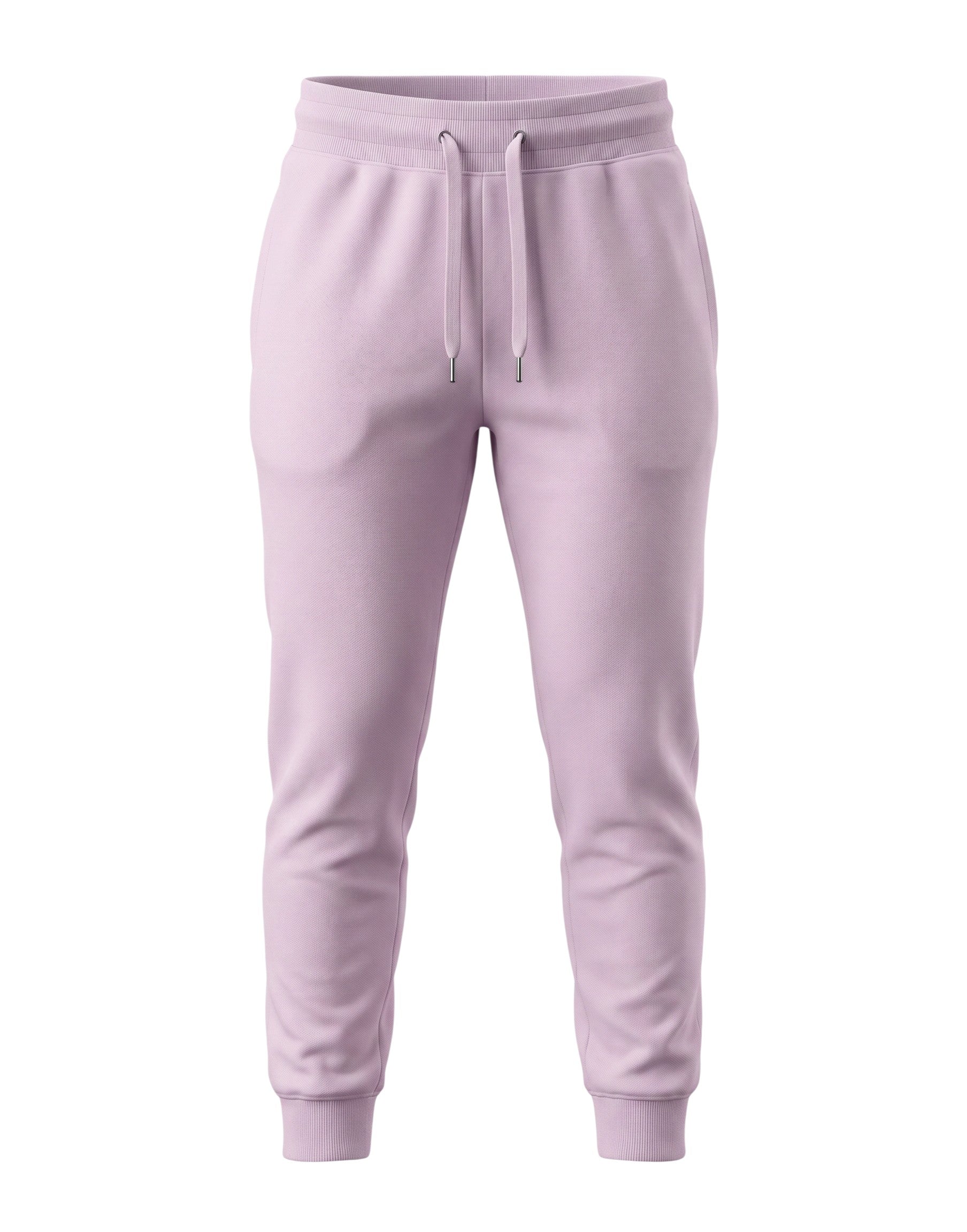 Tribe Neo 91 unisex lavender joggers in soft cotton fleece with a ribbed waistband, drawstring, and tapered cuffs.