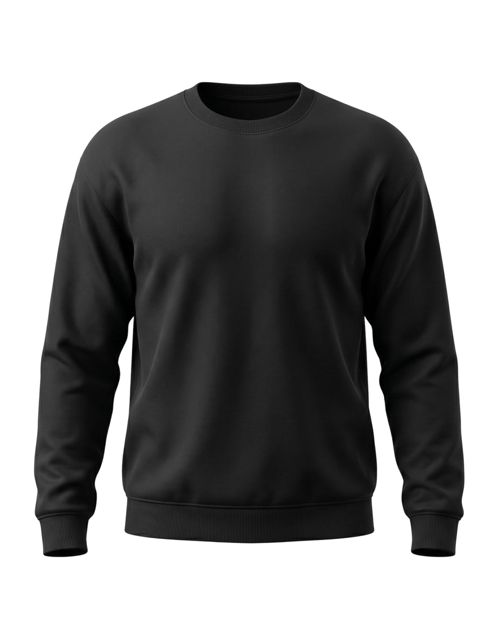 Tribe Neo 91 unisex oversized black sweatshirt in a thick cotton-polyester blend with a relaxed fit.