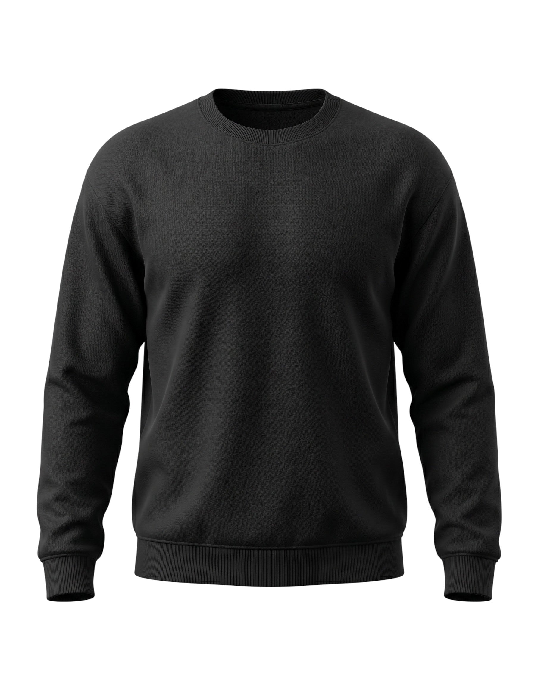 Tribe Neo 91 unisex oversized black sweatshirt in a thick cotton-polyester blend with a relaxed fit.