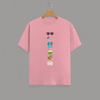 Vacation Inspired DND graphic t-shirt on FLAMINGO unisex 100% cotton crew neck, playful vacation-inspired graphic print on front, beach summer design, DTG print 300 DPI, 180 GSM breathable soft fabric